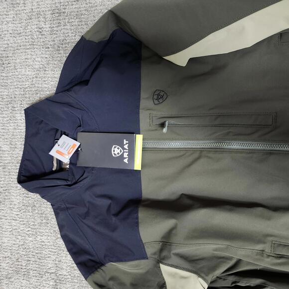Ariat Jacket Pioneer Stretch Shell Men's Size Medium NWT Full Zip - Picture 2 of 10